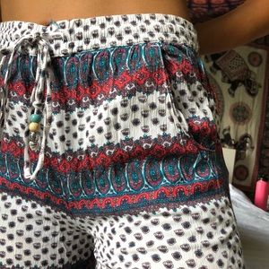 Printed Wide Leg Pants